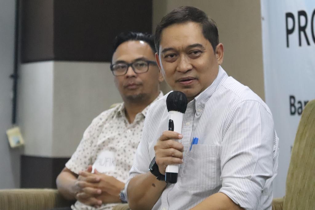 Pembukaan oleh Kepala Dinas. Ir. Hermansyah, M.Si. di Pelatihan Organisasi Pengusaha Rajungan Lokal
